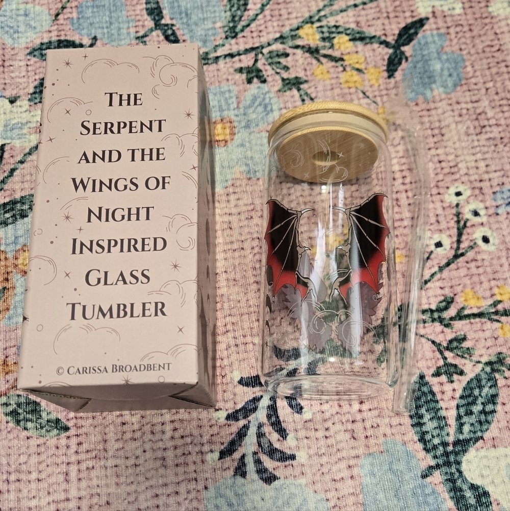 Serpent And The Wings Of Night Glass Tumbler
